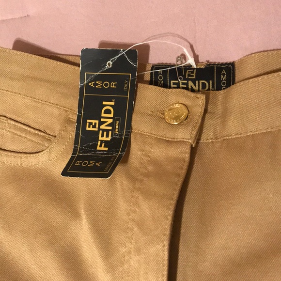 Fendi Gold pants NEW with tags! Brand name